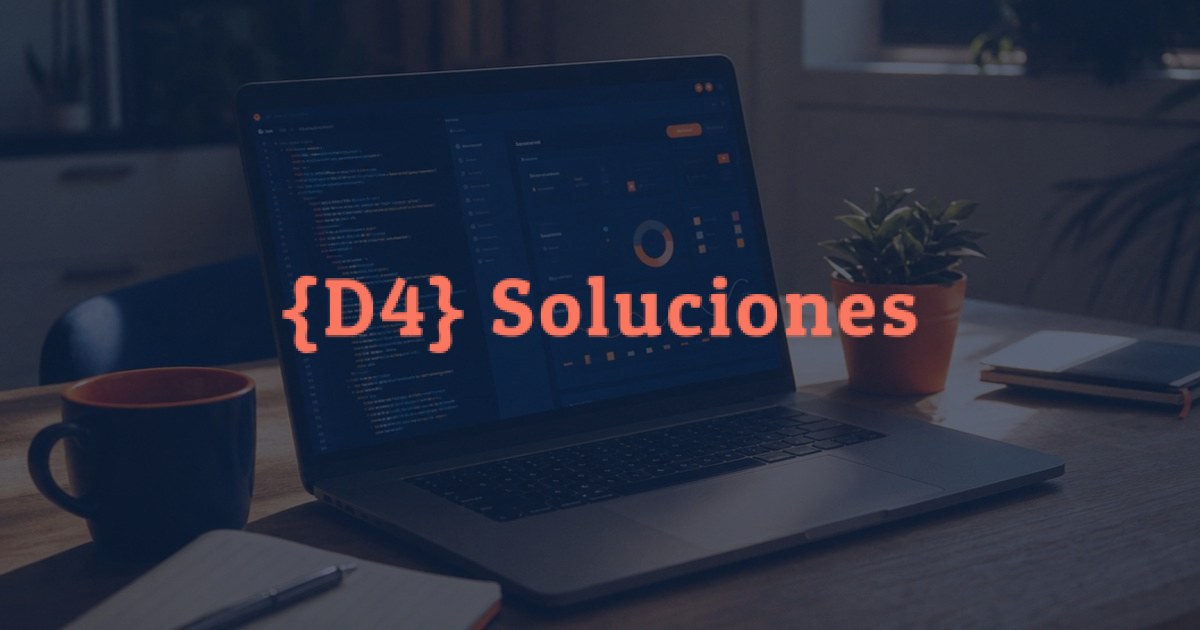 Laptop con un panel de gestión y código en pantalla